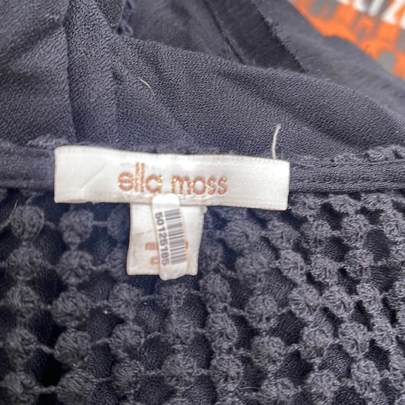 Ella Moss NWT Black Size M Scoop/V-Neck with “Waffle” Detail A… - Picture 2 of 8